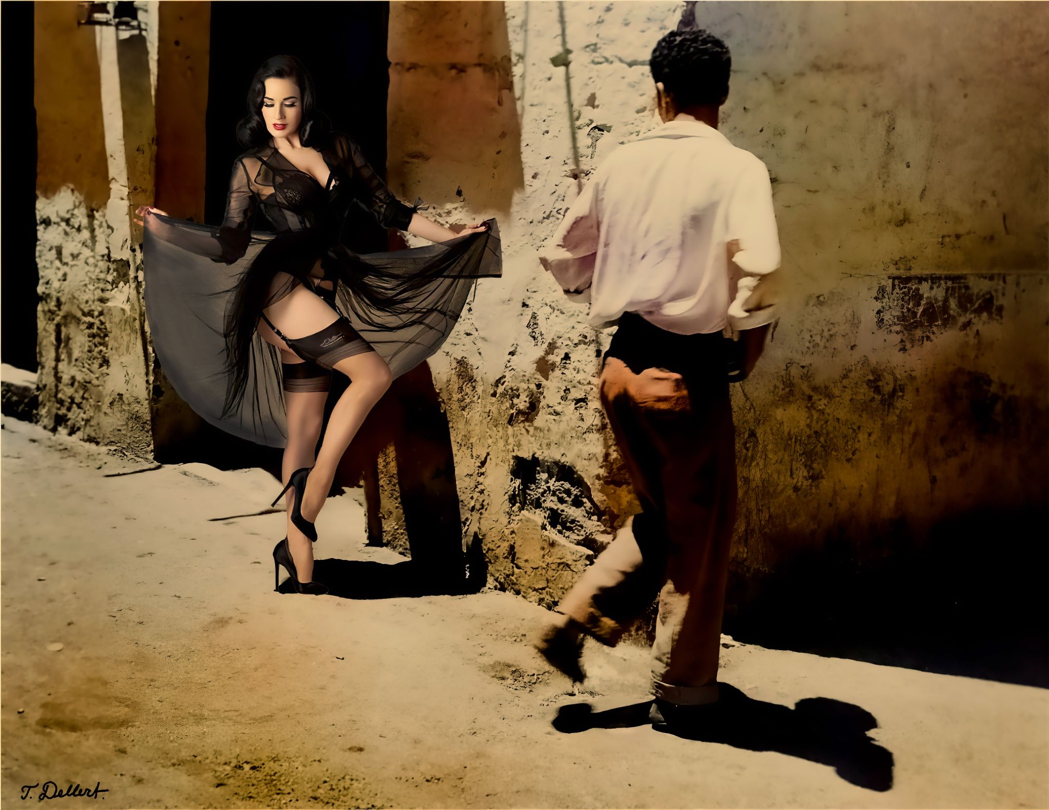 Dita Flashing for an unknown stranger 